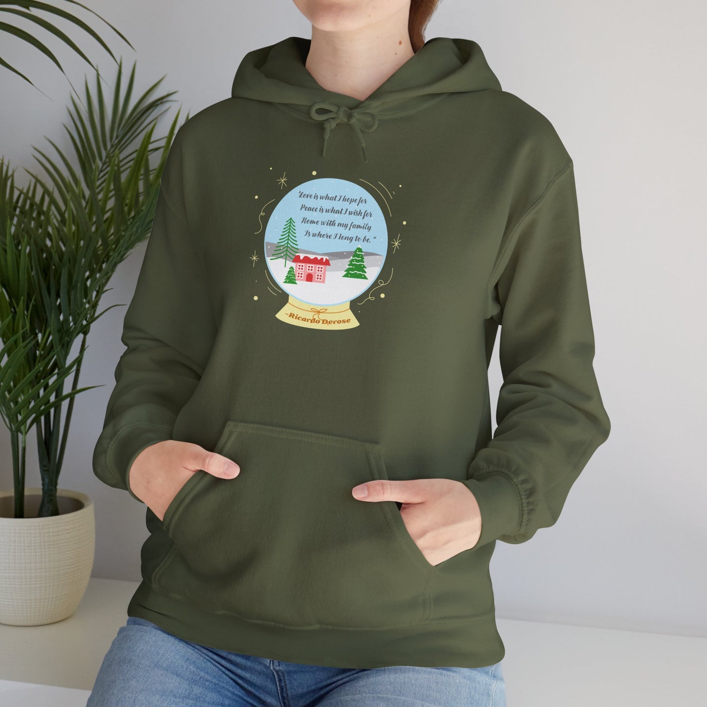 Christmas_Wish for Peace_Unisex Heavy Blend™ Hooded Sweatshirt