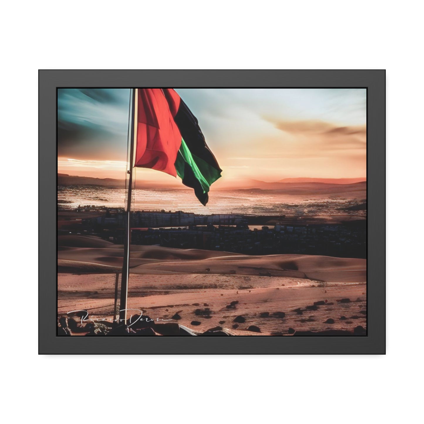 Palestine Flag Framed Poster