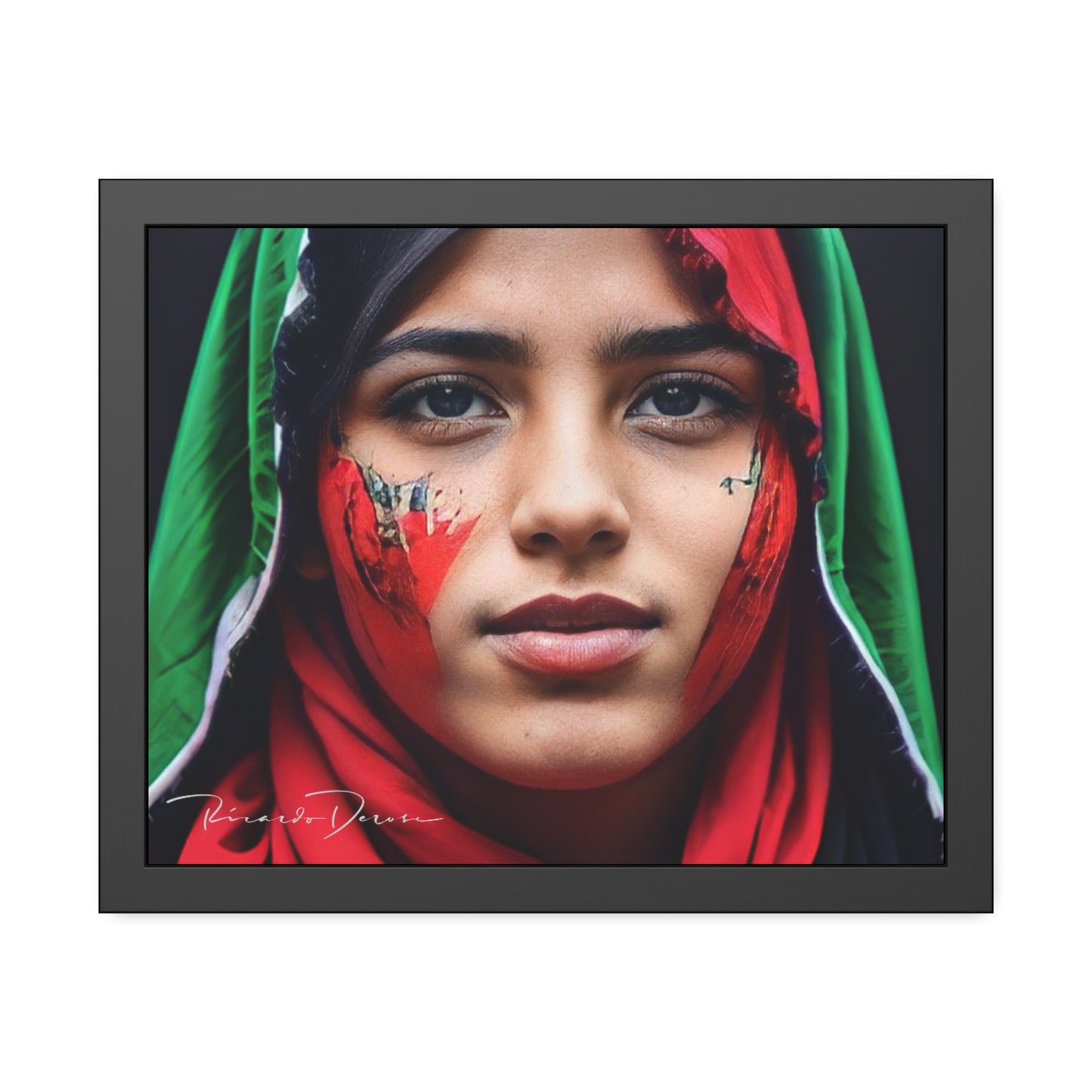 Palestine Girl Framed Poster