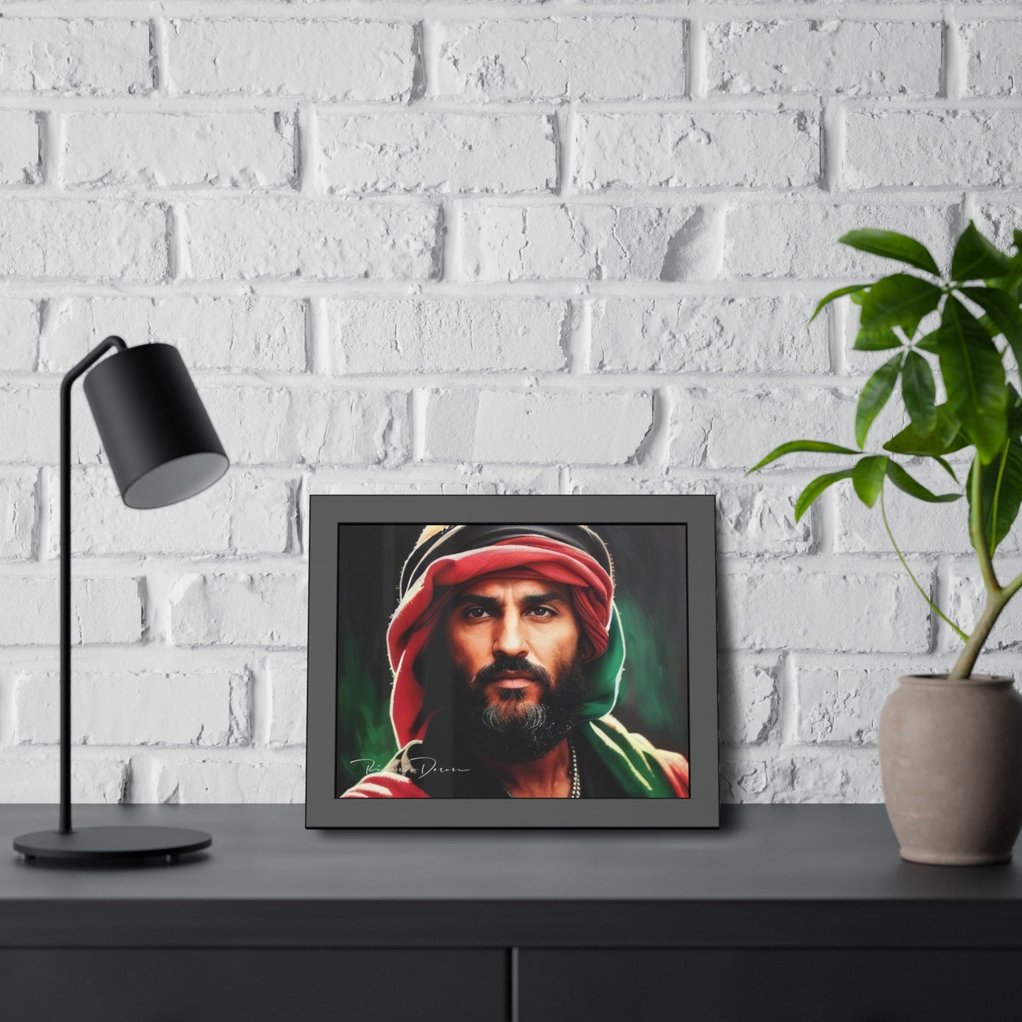 Palestine Man Framed Poster