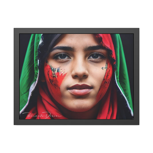 Palestine Girl Framed Poster