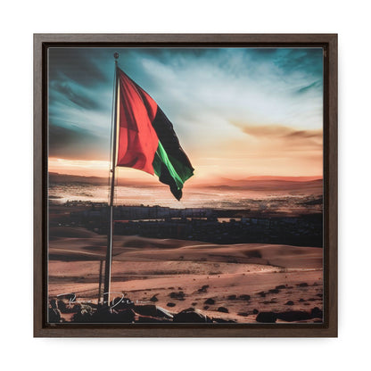 Palestine Flag Gallery Canvas Wraps, Square Frame - Derose Entertainment 