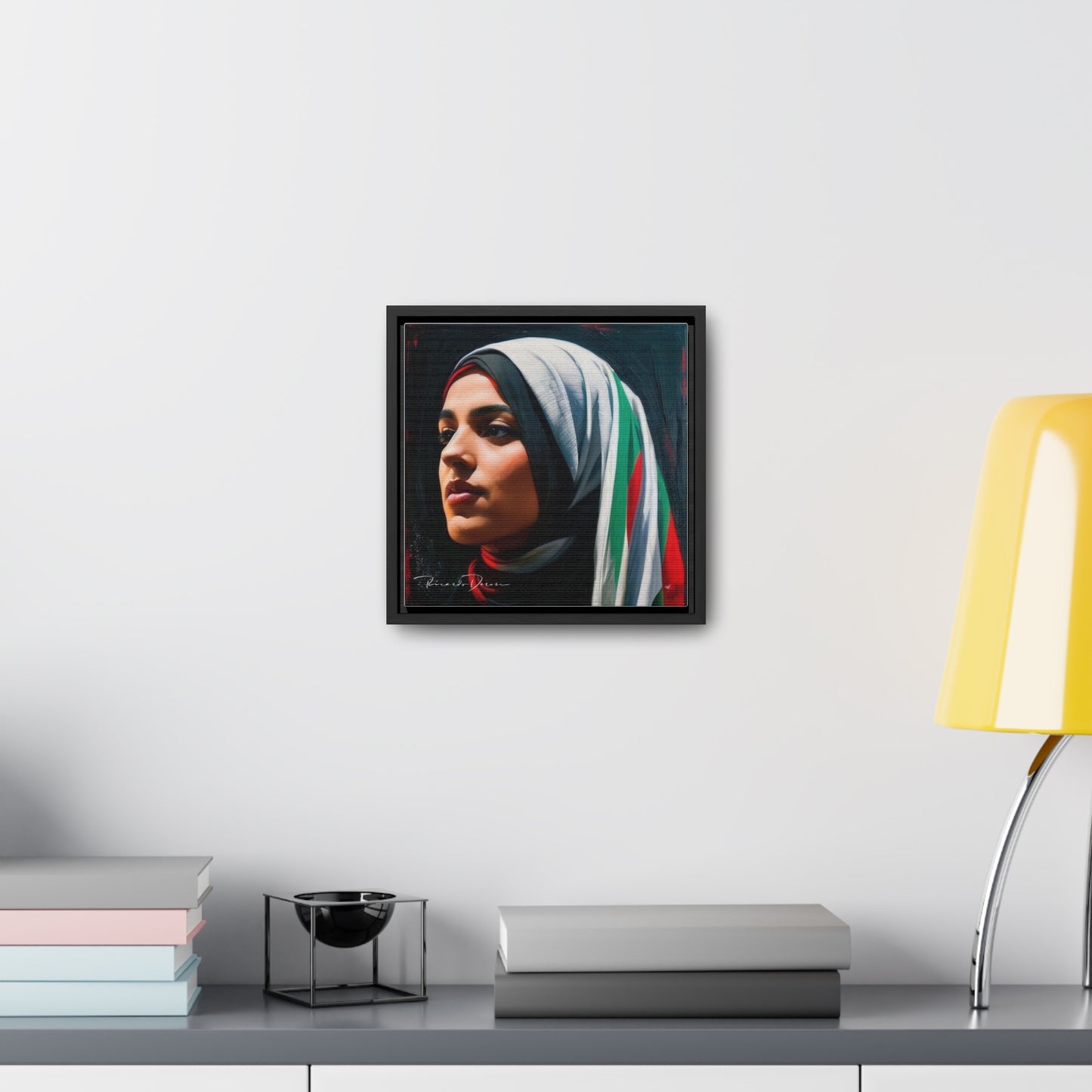 Free Palestine Gallery Canvas Wraps, Square Frame - Derose Entertainment 