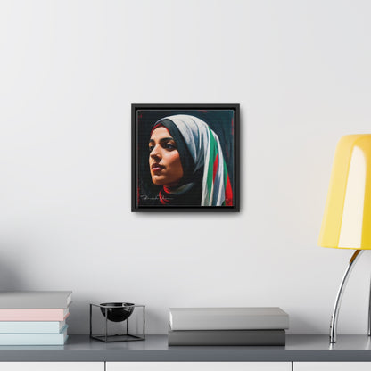 Free Palestine Gallery Canvas Wraps, Square Frame - Derose Entertainment 