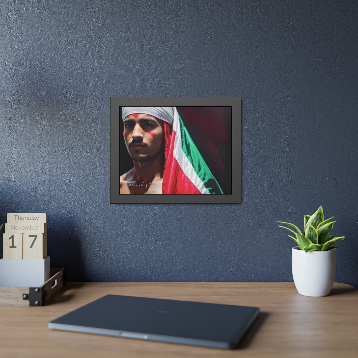 Palestine Man Framed Poster