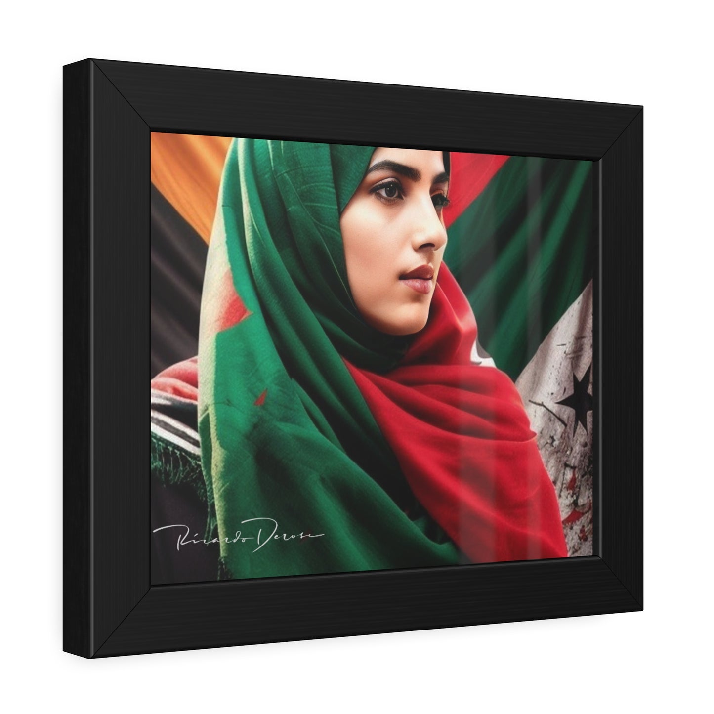 Palestine Girl Framed Poster