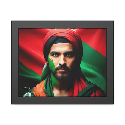 Palestine Man Framed Poster