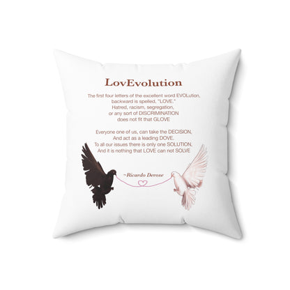 LovEvolution 2_Spun Polyester Square Pillow