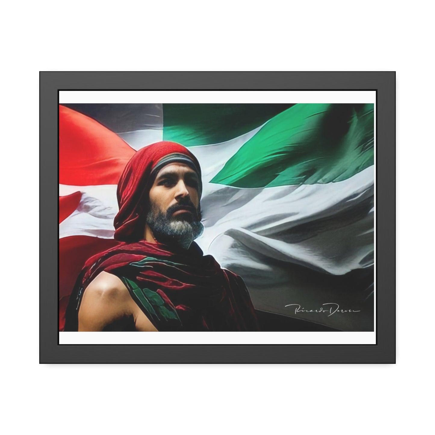 Framed Free Palestine Paper Posters