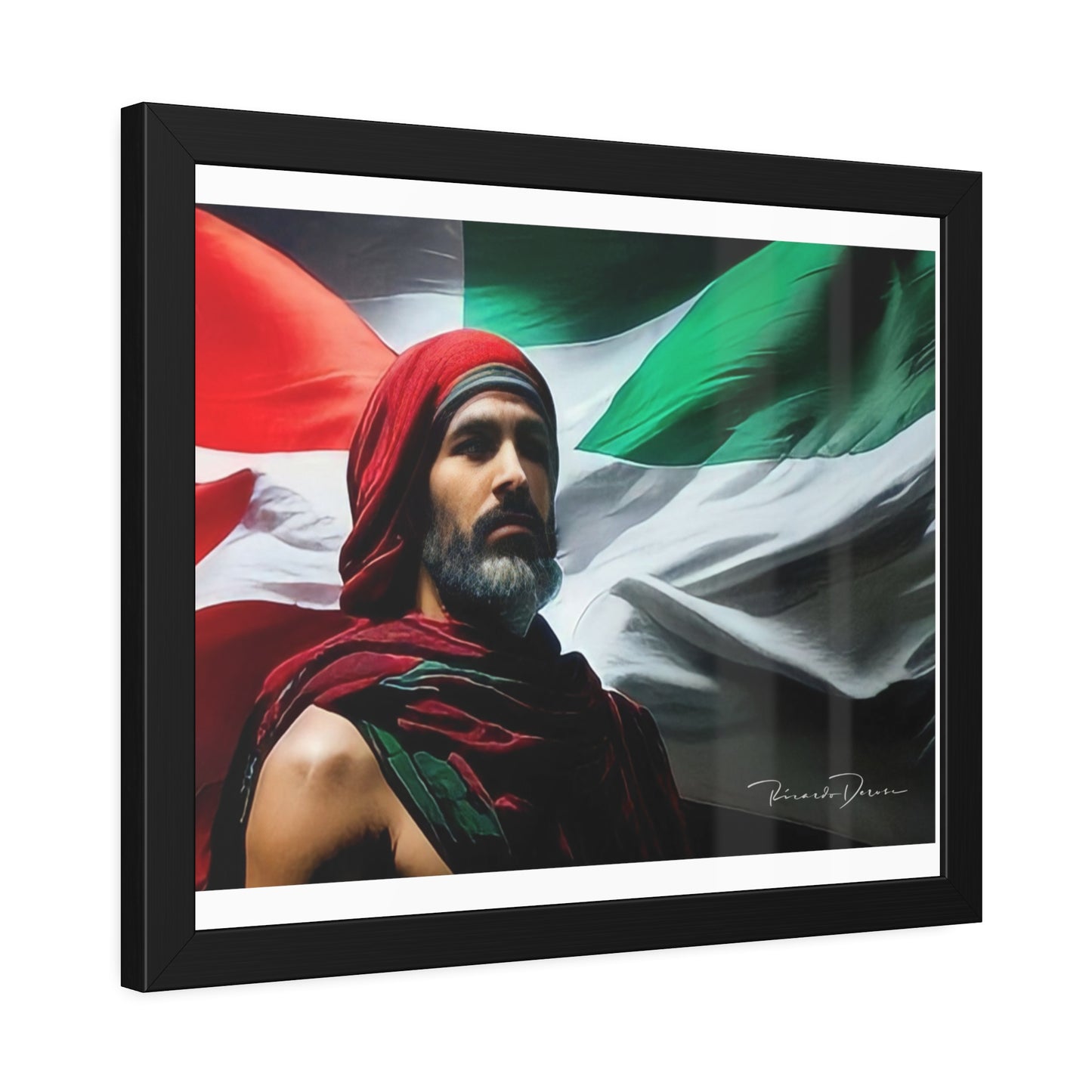 Framed Free Palestine Paper Posters