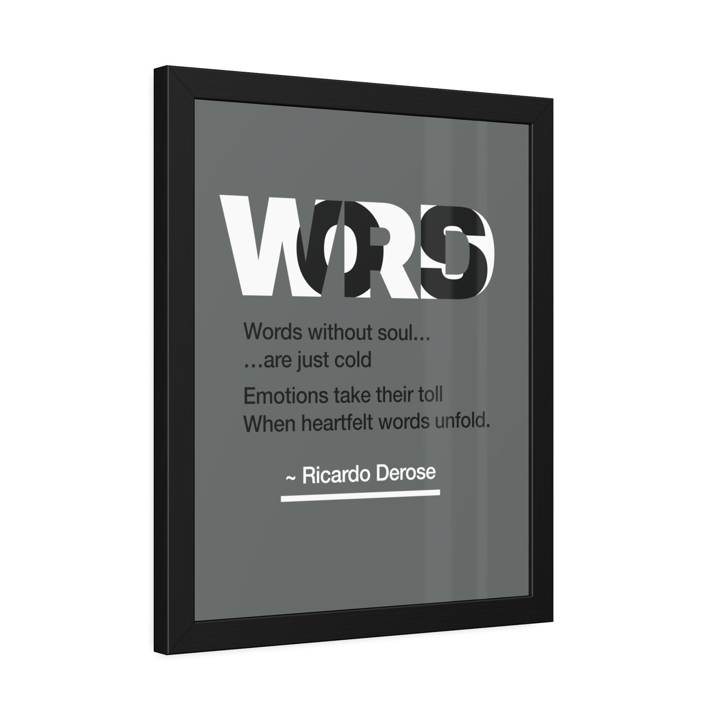 Words Framed Paper Posters