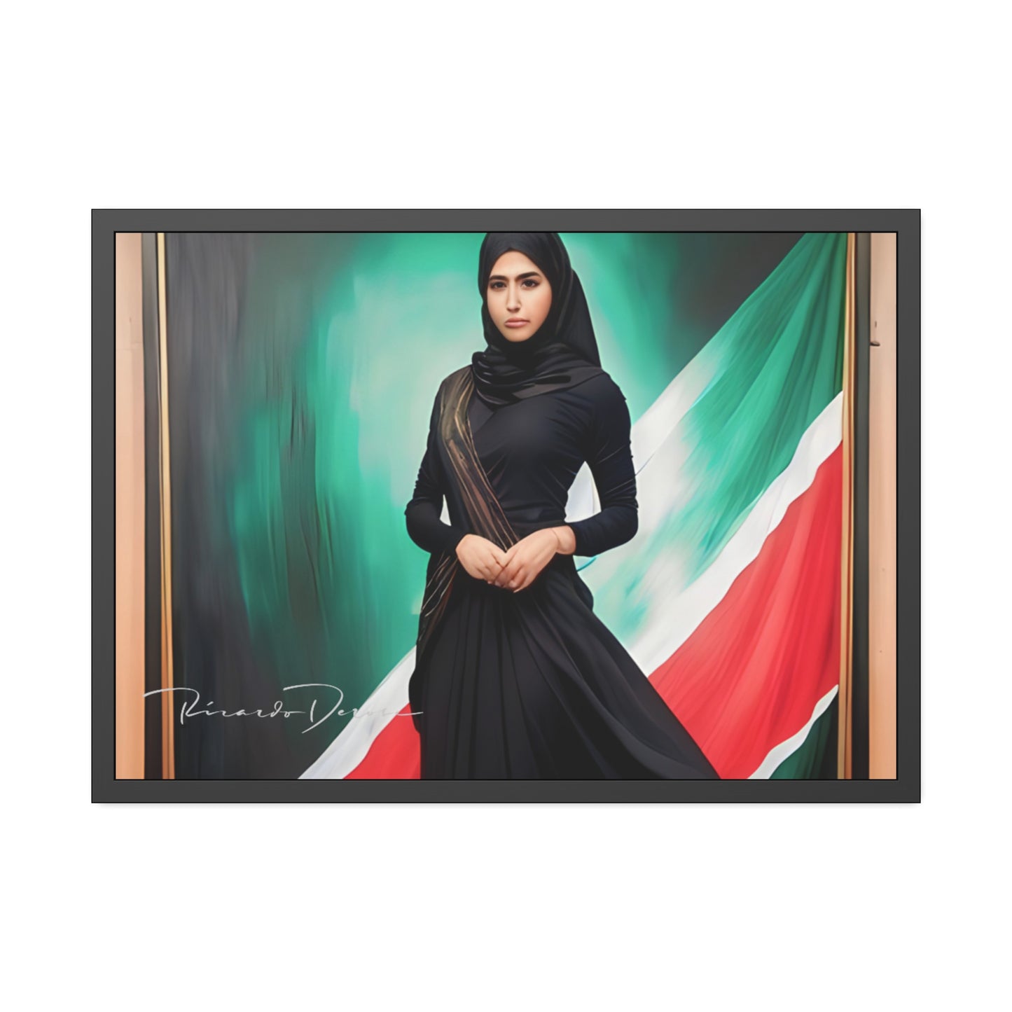 Palestine Girl Framed Poster