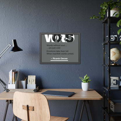 Words Framed Paper Posters