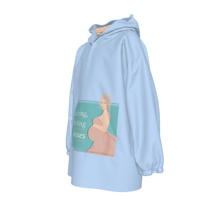 Our Living, Breathing Goddesses - All-Over Print Kid's Sherpa Fleece Hoodie Blanket
