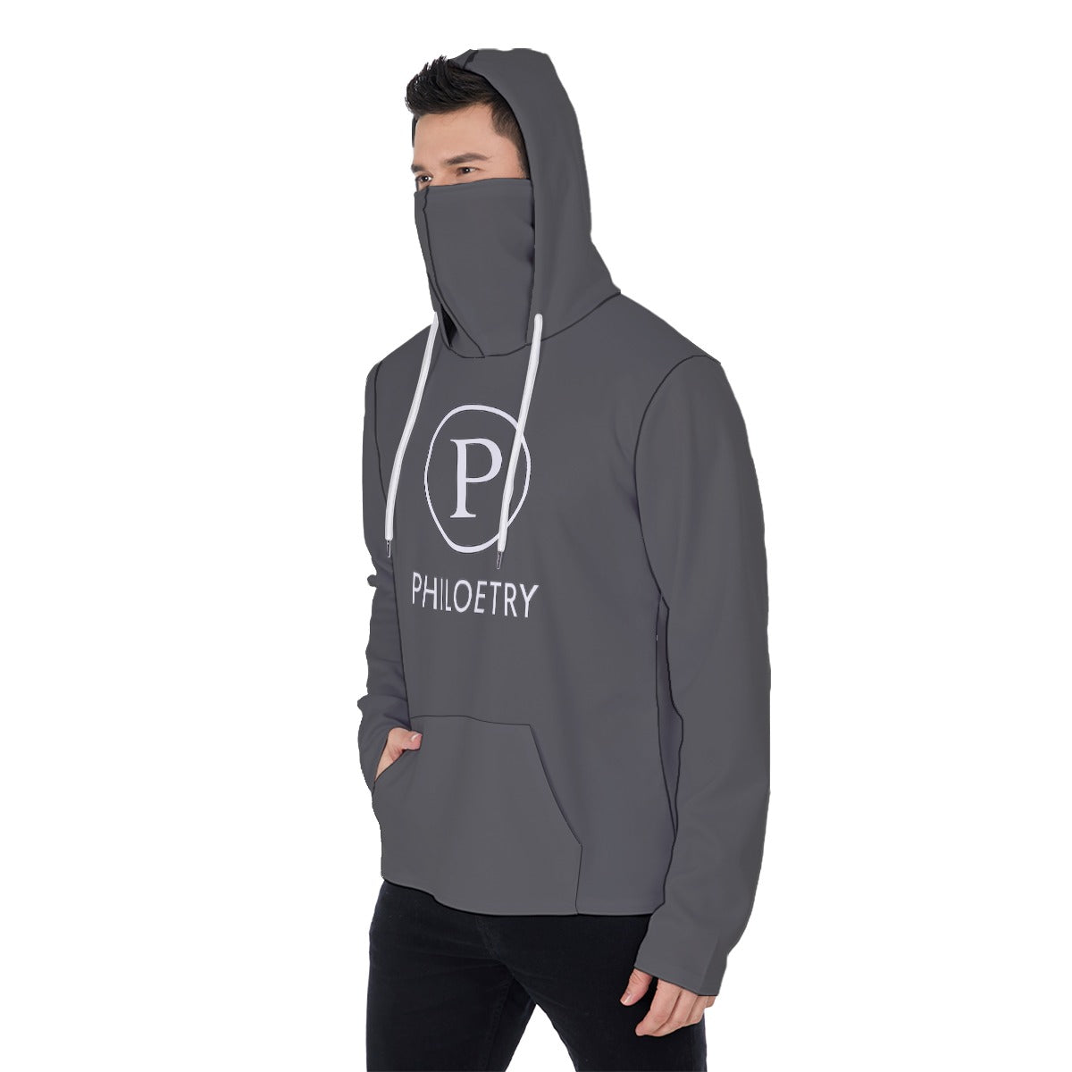 Philoetry - All-Over Print Men's Pullover Hoodie With Mask