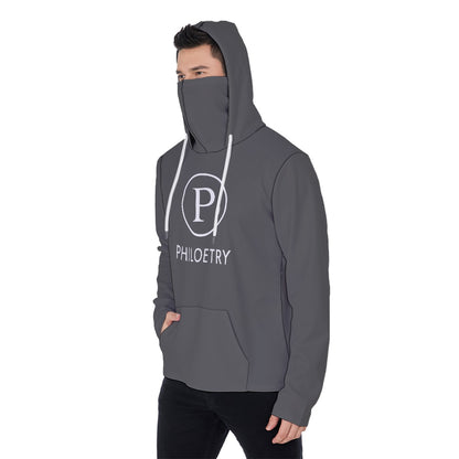Philoetry - All-Over Print Men's Pullover Hoodie With Mask