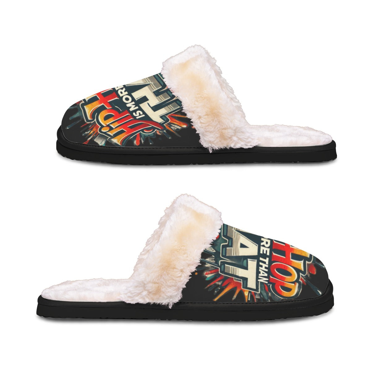 Hip Hop Is More Than That - Women's Home Plush Slippers