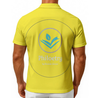 Philoetry - All-Over Print Men's Hawaiian Shirt With Button Closure