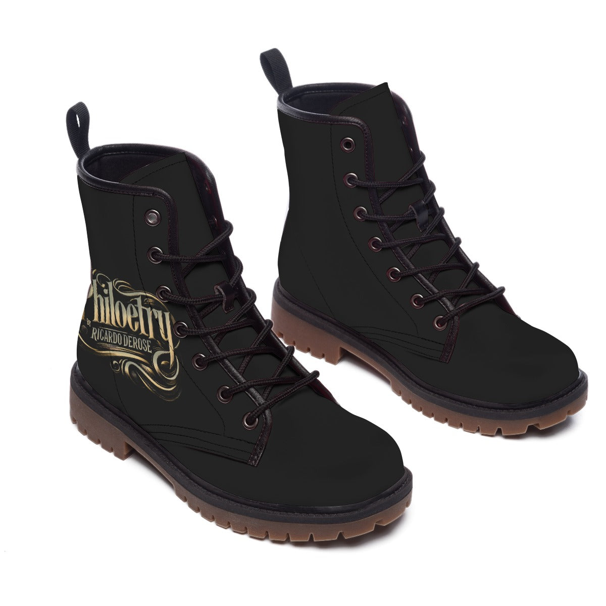 Philoetry - All-Over Print Men's Martin Short Boots