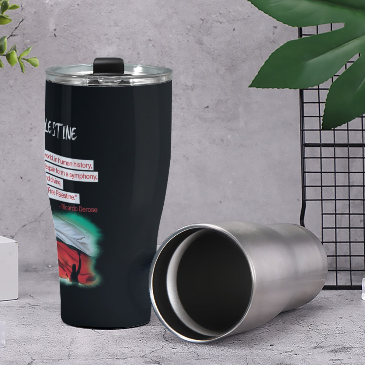 Free Palestine - Cone Tumbler 30oz