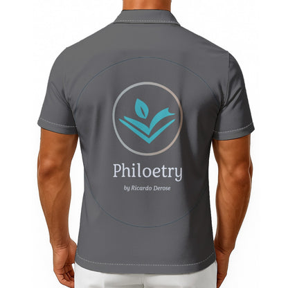 Philoetry - All-Over Print Men's Hawaiian Shirt With Button Closure