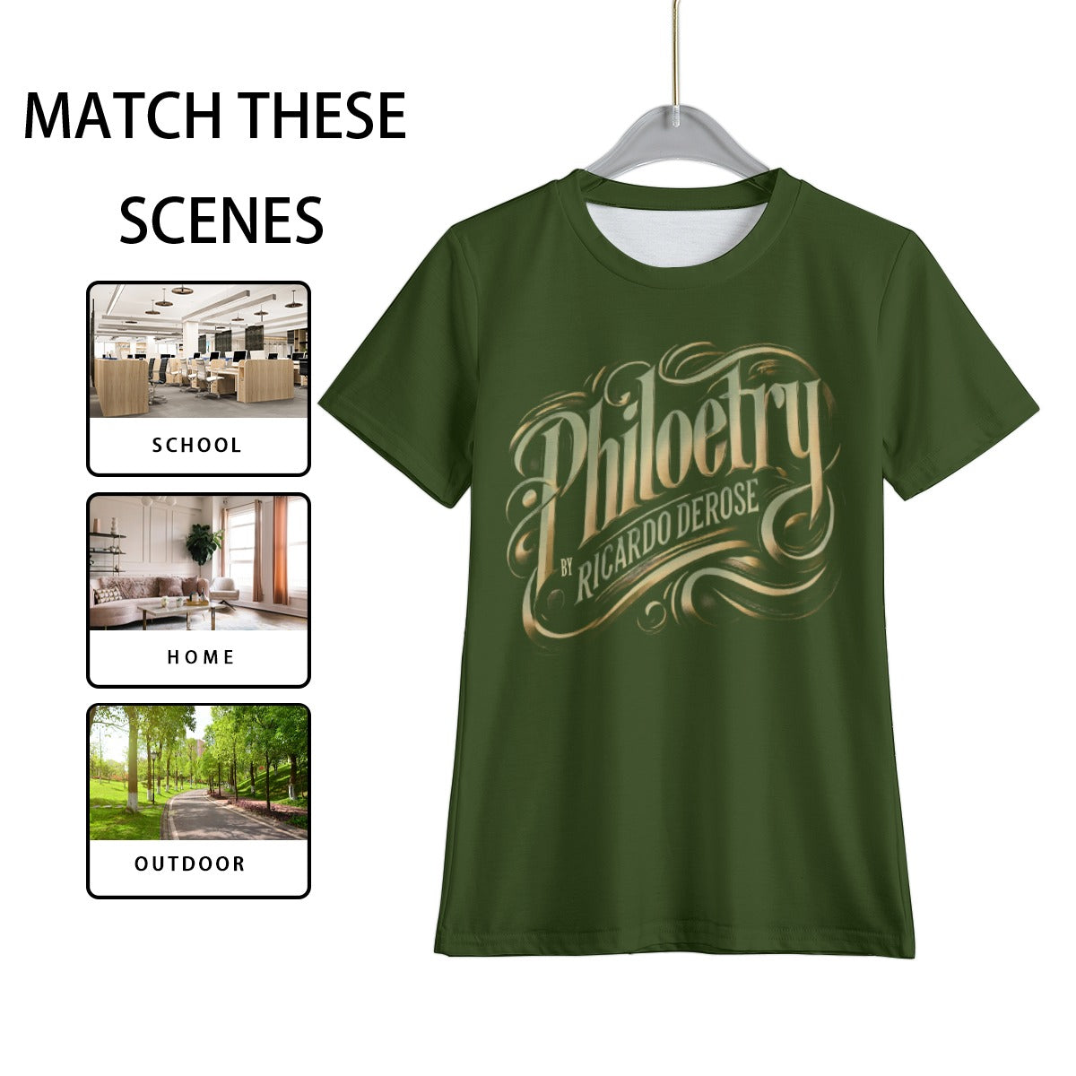 All-Over Print Kid's T-Shirt Army green