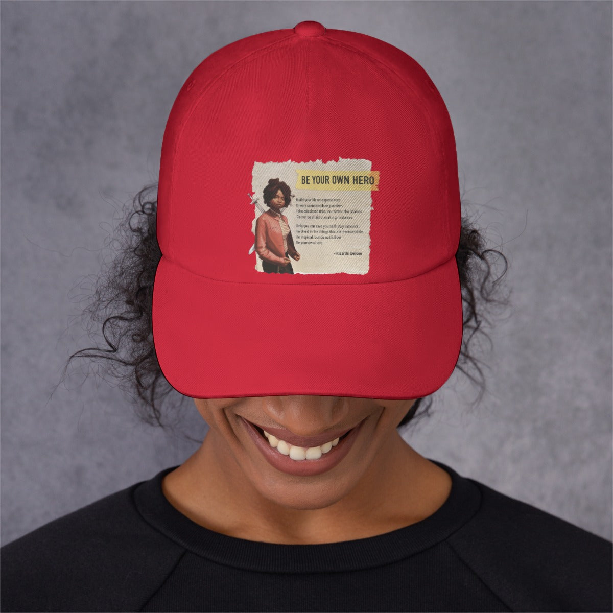 Be Your Own Hero - All-Over Print Peaked Cap With Box