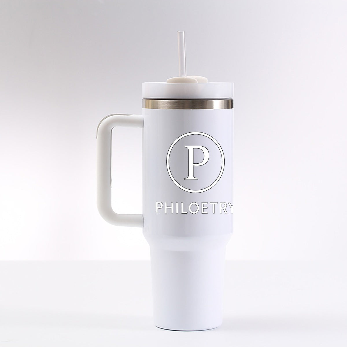 Philoetry - 40 oz Tumbler With Handle