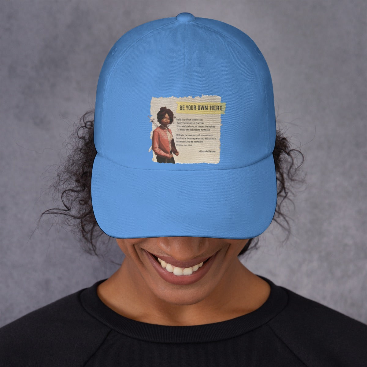 Be Your Own Hero  - All-Over Print Peaked Cap With Box