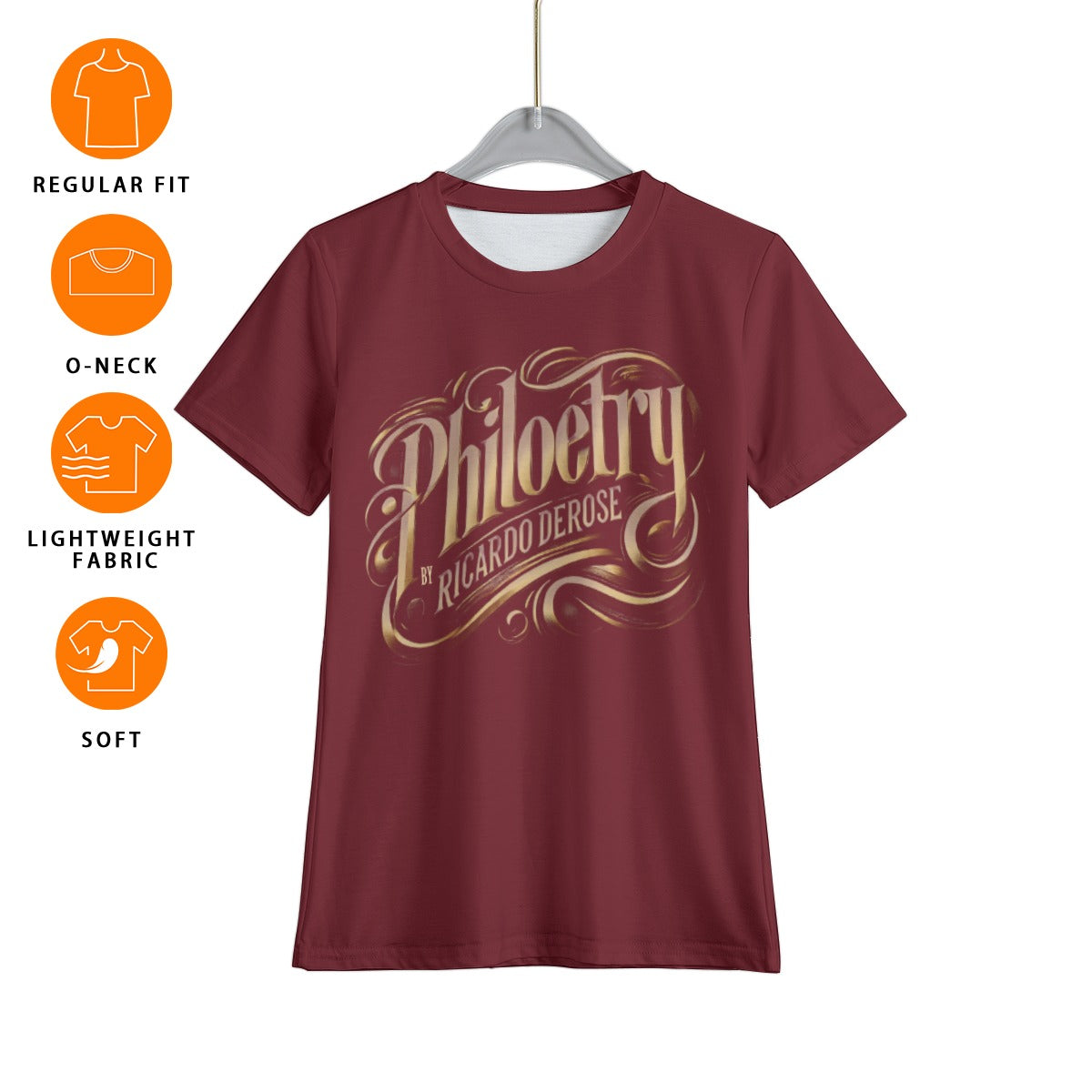 All-Over Print Kid's T-Shirt Blood red