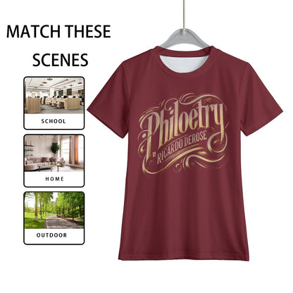 All-Over Print Kid's T-Shirt Blood red