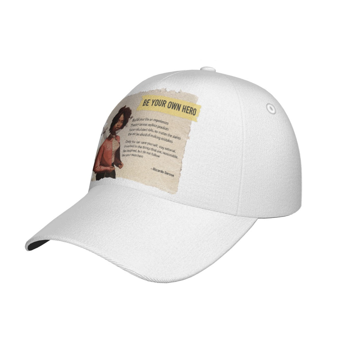 Be Your Own Hero - All-Over Print Peaked Cap With Box