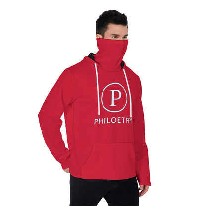 Philoetry - All-Over Print Men's Pullover Hoodie With Mask