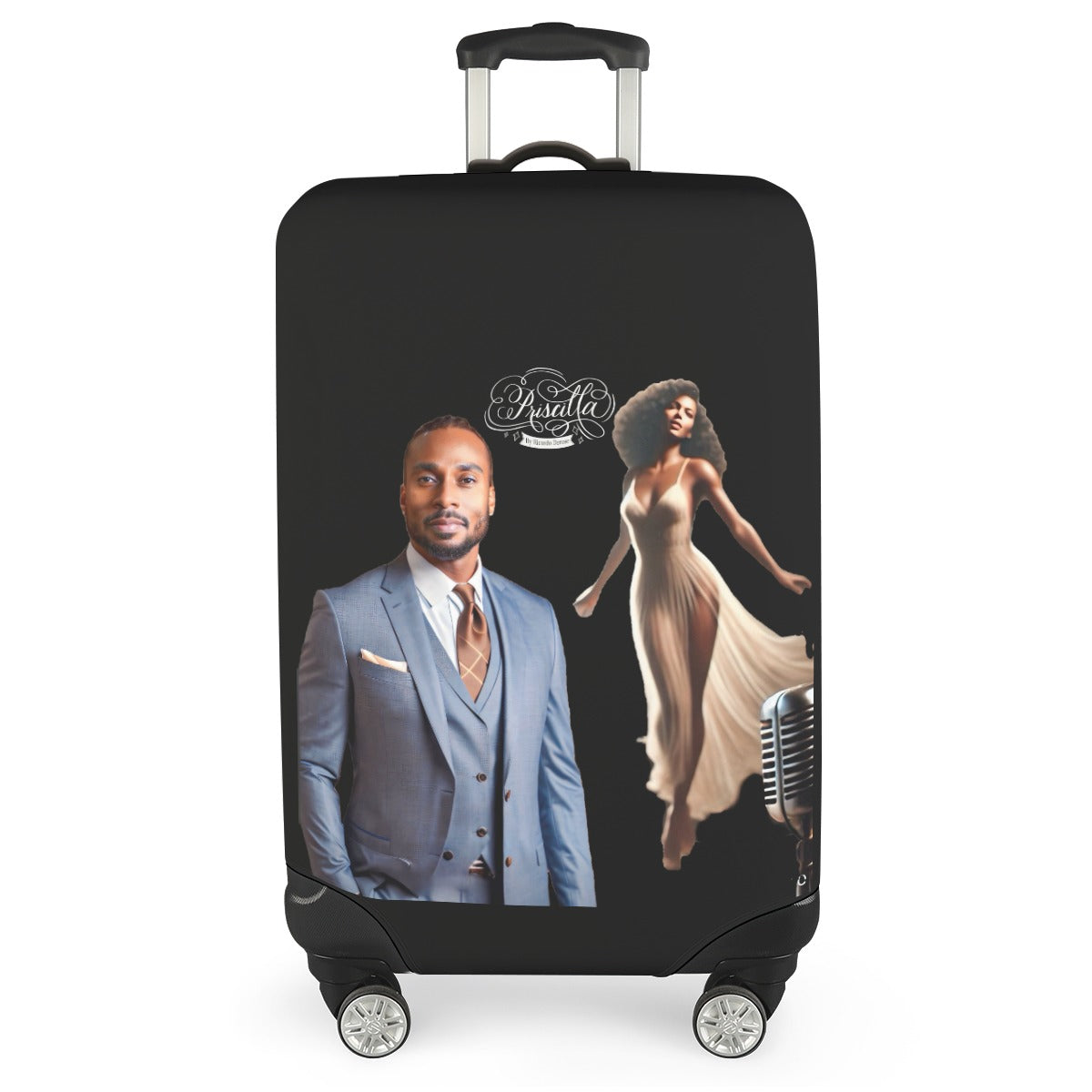 Priscilla - All-over Print Luggage Cover (With Belt)