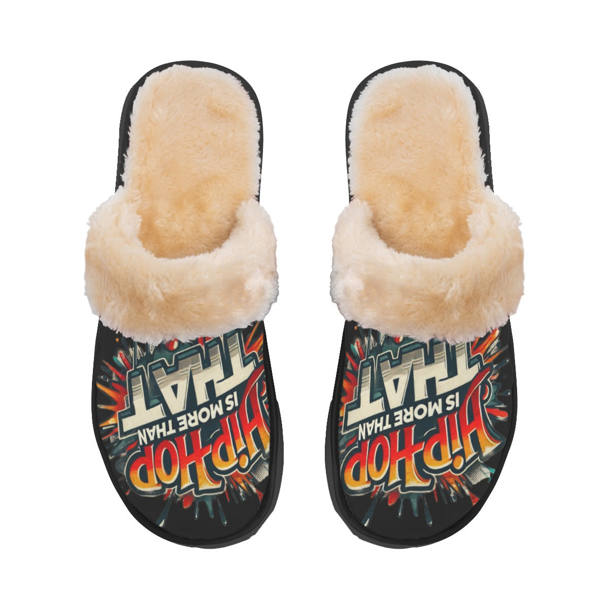 Hip Hop Is More Than That - Women's Home Plush Slippers