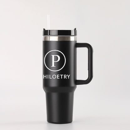 Philoetry - 40 oz Tumbler With Handle
