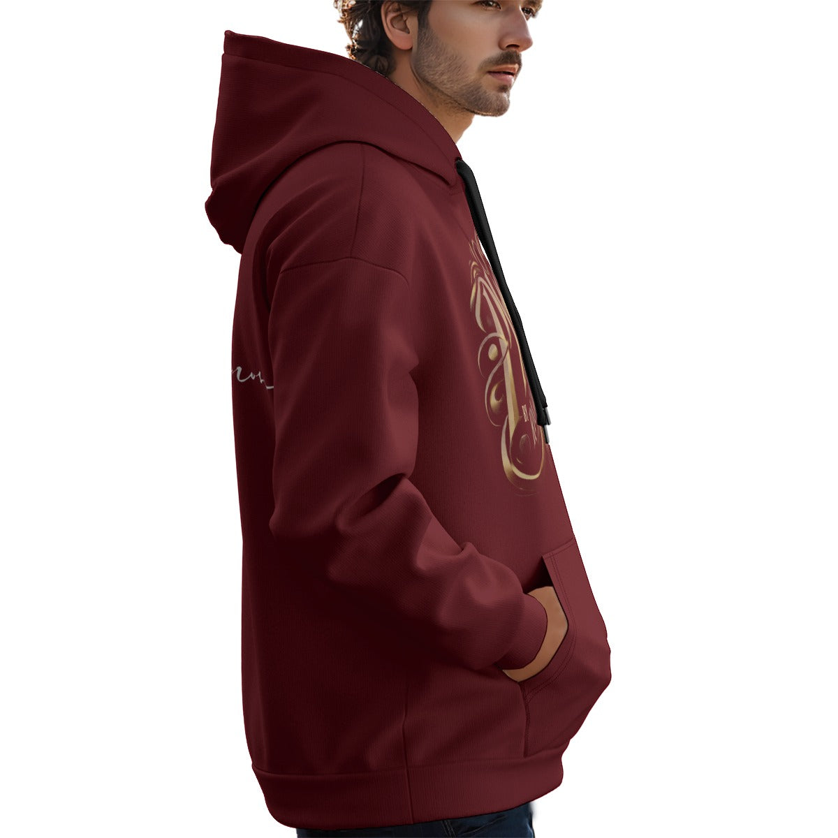 All-Over Print Unisex Plus Fleece Pullover Hoodie red blood