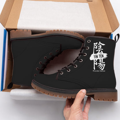 Yin Yen - All-Over Print Men's Martin Short Boots