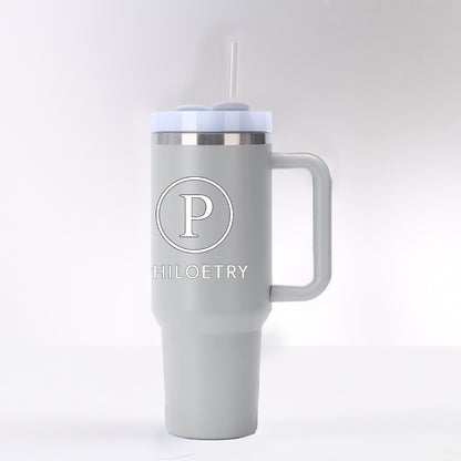 Philoetry - 40 oz Tumbler With Handle