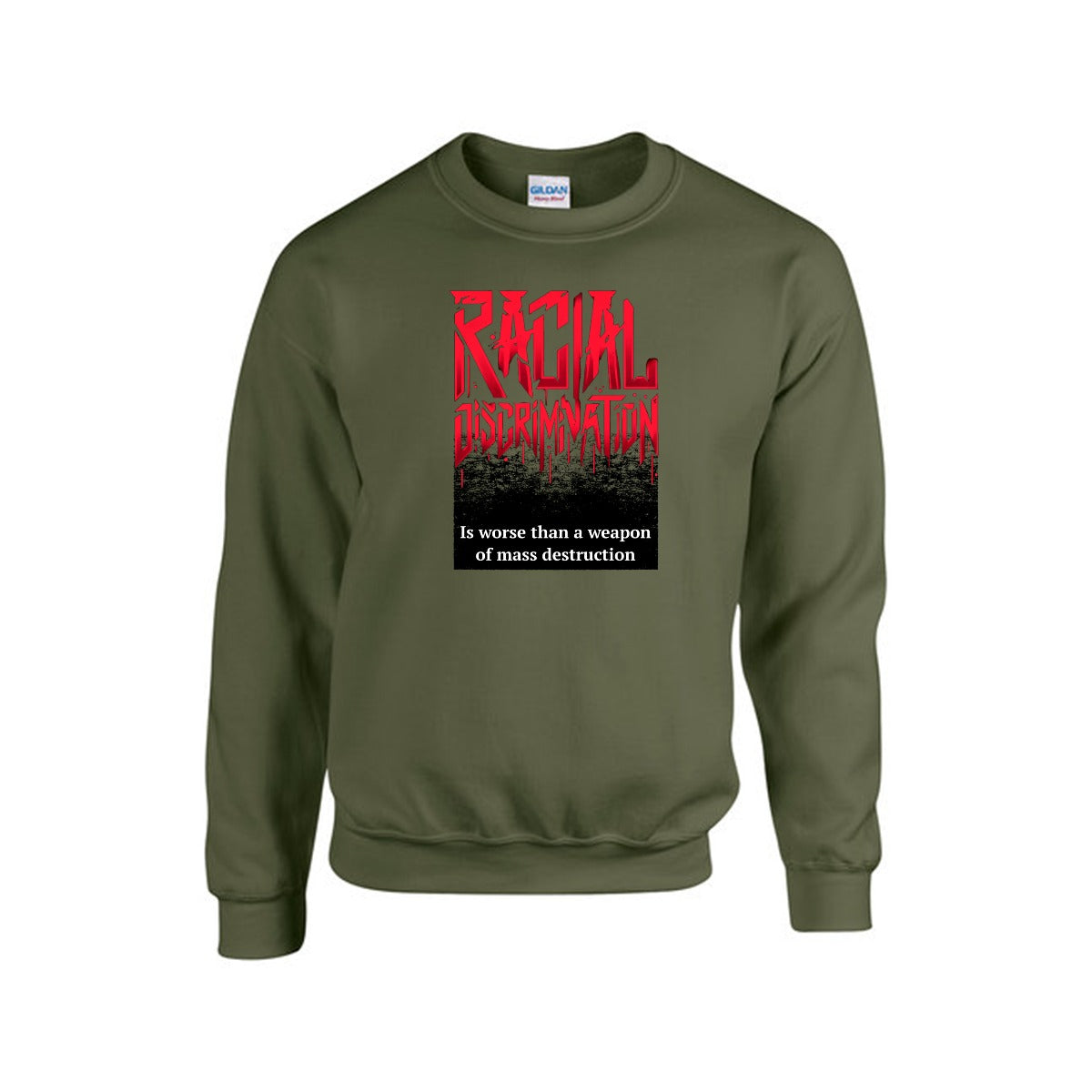 Racial Discrimination - Men's Sweatshirt For The USA |Gildan 18000 Single DTF