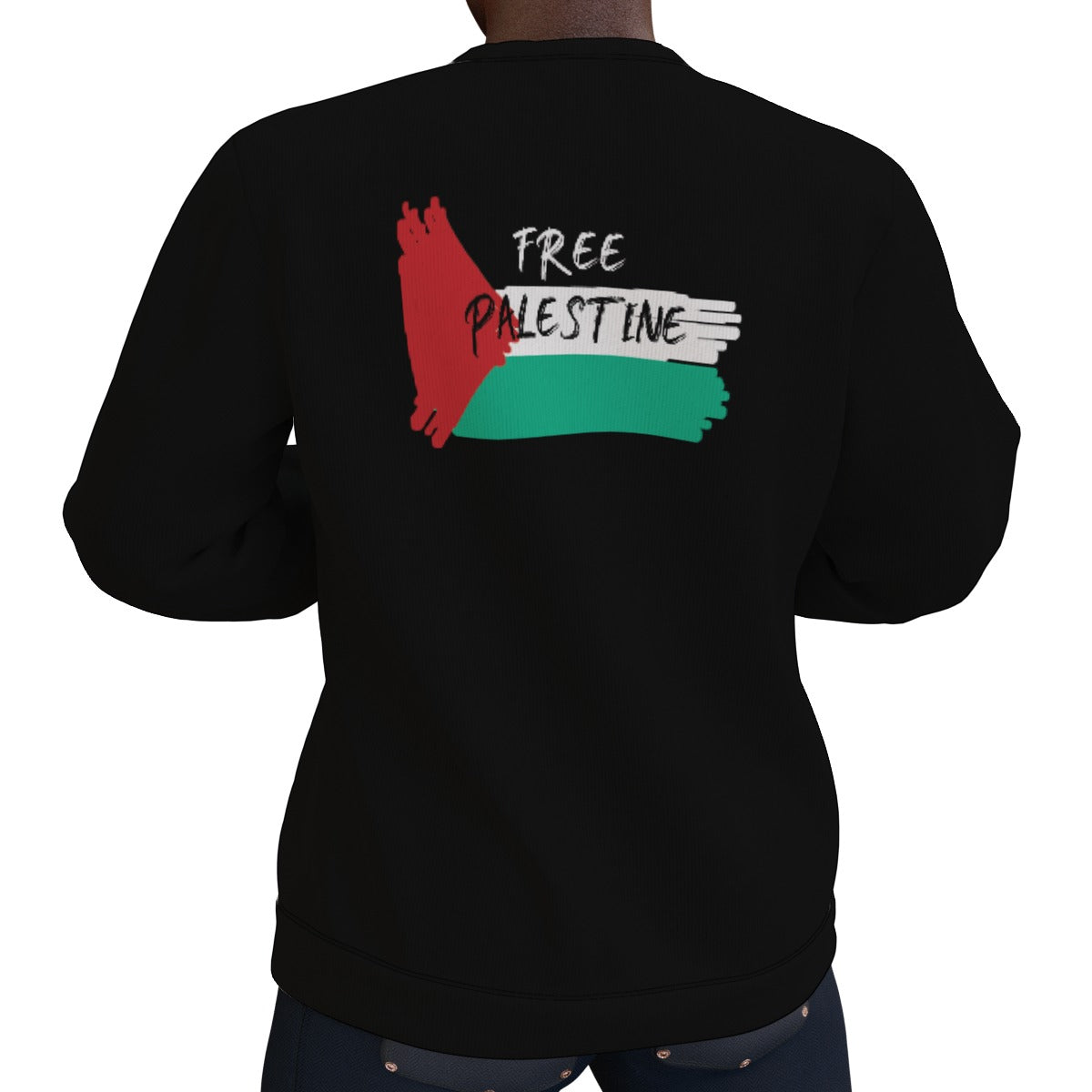 Free Palestine - All-Over Print Men's Thicken Sweater