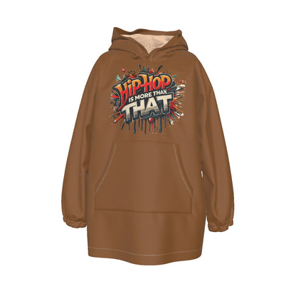 Hip Hop Is More Than That - All-Over Print Kid's Sherpa Fleece Hoodie Blanket