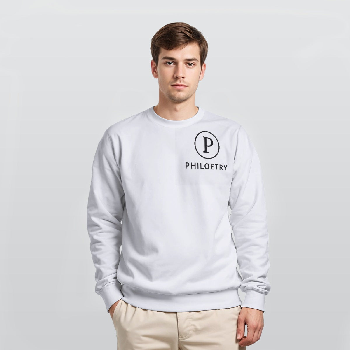Philoetry - All-Over Print Men's Heavy Fleece Sweatshirt
