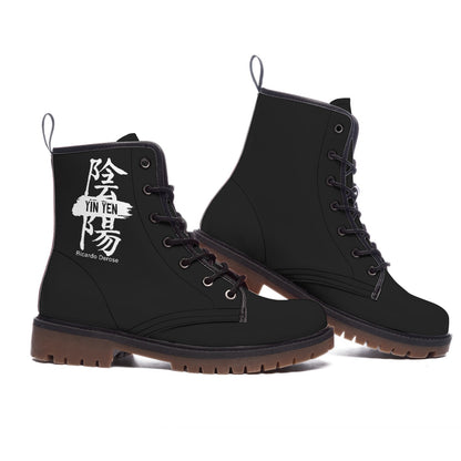 Yin Yen - All-Over Print Men's Martin Short Boots