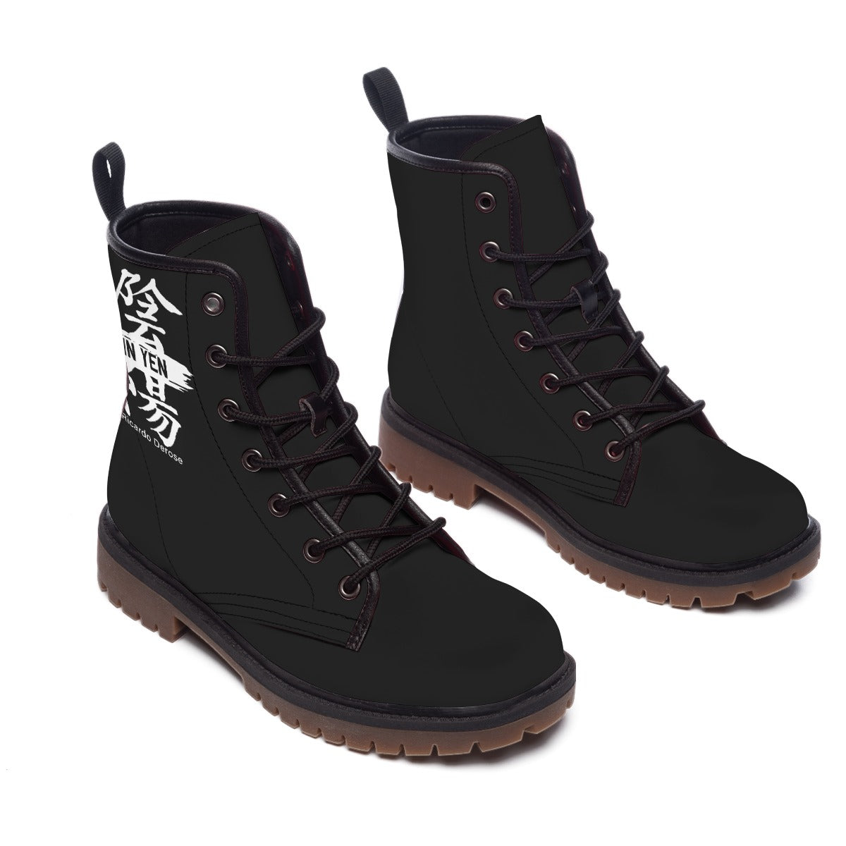 Yin Yen - All-Over Print Men's Martin Short Boots