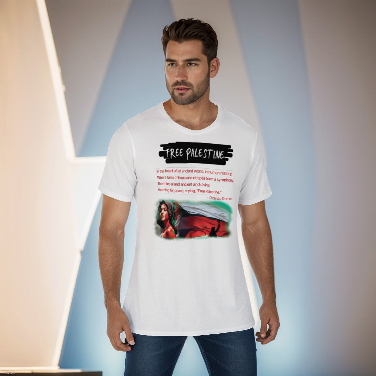 Free Palestine - All-Over Print Men's O-Neck T-Shirt