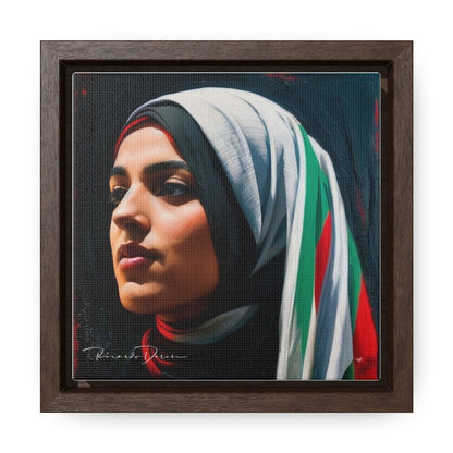 Free Palestine Gallery Canvas Wraps, Square Frame - Derose Entertainment 