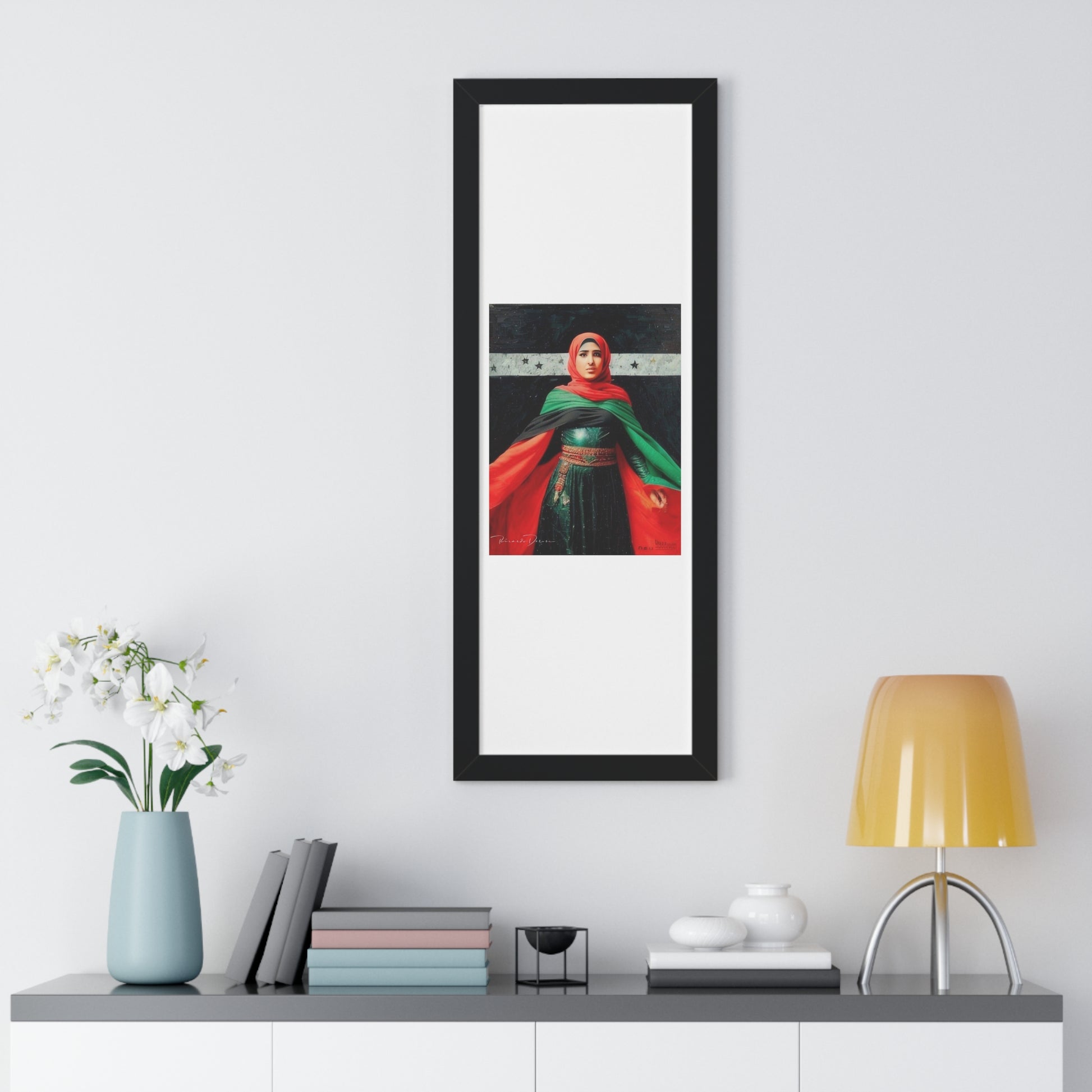 Framed Palestine Vertical Poster - Derose Entertainment 