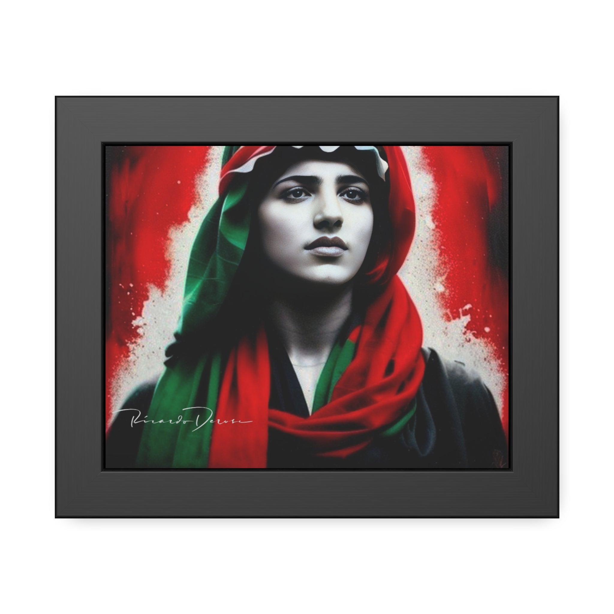 Palestine Girl Framed Poster