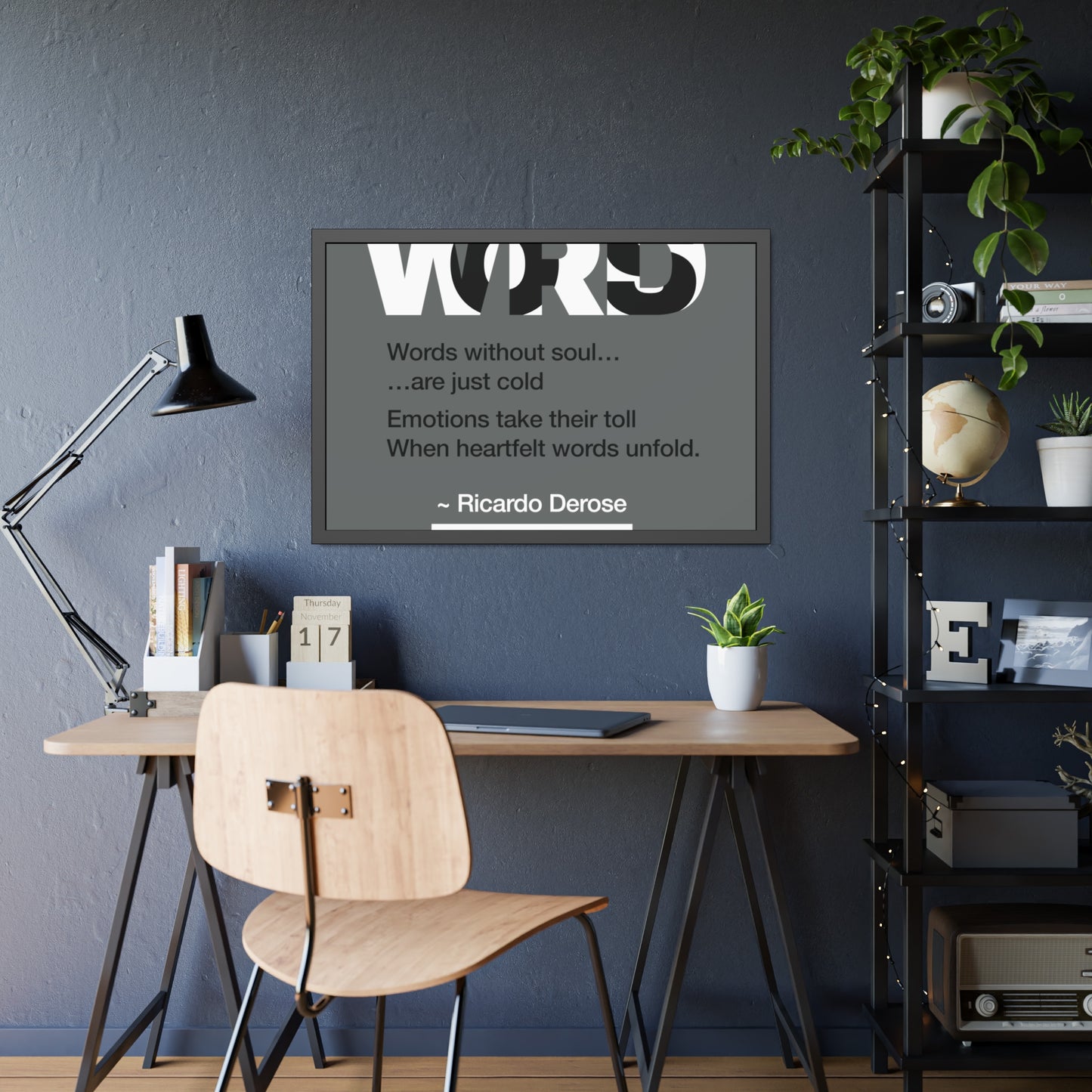 Words Framed Paper Posters